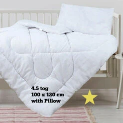 Baby Cot Bed Duvet Quilt Pillow Bedding Anti Allergy - Junior Toddler Cot Quilt(Baby Cot Bed Duvet Quilt Pillow Bedding Anti Allergy Junior Toddler Cot Quilt) -Bedding Discount Store s l1600 5