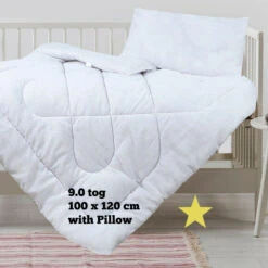 Baby Cot Bed Duvet Quilt Pillow Bedding Anti Allergy - Junior Toddler Cot Quilt(Baby Cot Bed Duvet Quilt Pillow Bedding Anti Allergy Junior Toddler Cot Quilt) -Bedding Discount Store s l1600 6