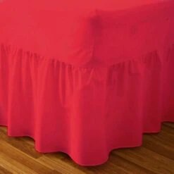 Egyptian Cotton Valance Sheet : Red(Egyptian Cotton Valance Sheet Red)