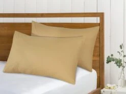 Cotton Pillowcases Pillow Cover Pair - Sand(Cotton Pillowcases Pillow Cover Pair Sand) -Bedding Discount Store sand4