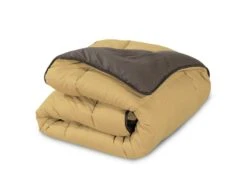 Box Stitching Reversible Coverless Polycotton Duvet - Sand And Charcoal(Box Stitching Reversible Coverless Polycotton Duvet Sand And Charcoal) -Bedding Discount Store sandandcharcoal5