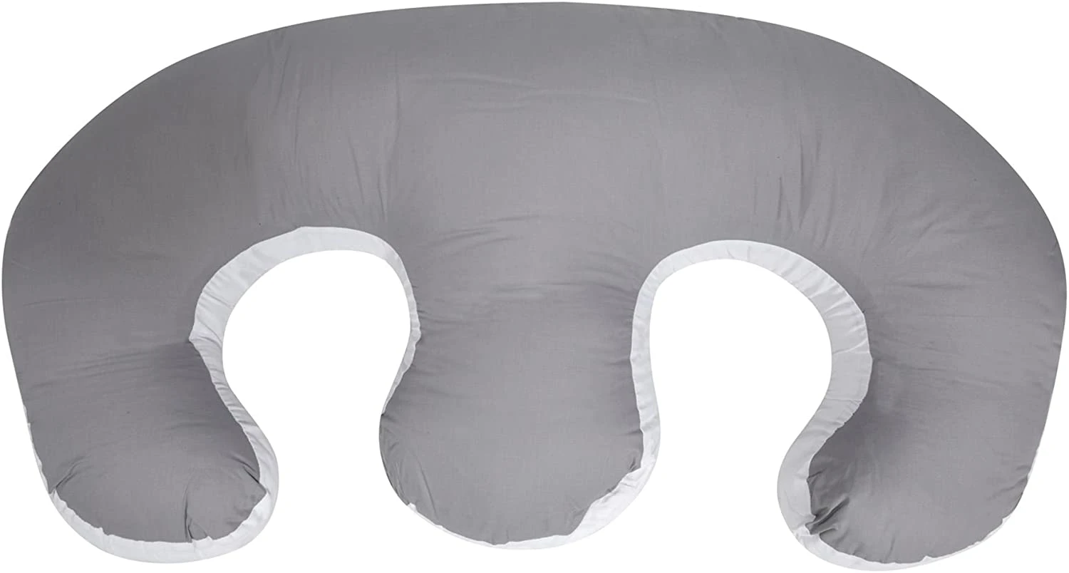 TWIN BABY FEEDING PILLOWCASE - SPARE PLAIN COVER FOR TWIN FEEDING PILLOW – GREY(Twin Baby Feeding Pillowcase Spare Plain Cover For Twin Feeding Pillow Grey) 3 TWIN BABY FEEDING PILLOWCASE - SPARE PLAIN COVER FOR TWIN FEEDING PILLOW – GREY(Twin Baby Feeding Pillowcase Spare Plain Cover For Twin Feeding Pillow Grey)